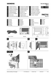 Siemens RMZ792 Instrucciones De Montaje