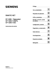 Siemens Simatic NET CP 1243-1 DNP3 Instrucciones De Servicio