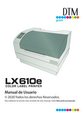 DTM Print LX610e Manual De Usuario