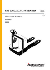 Jungheinrich EJE 222r Instrucciones De Servicio