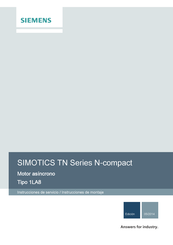 Siemens SIMOTICS TN N-compact 1LA8 Instrucciones De Servicio