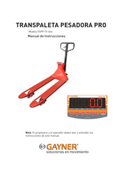 GAYNER TGPP 75-446 Manual De Instrucciones