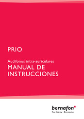 Bernafon PRIO 352 Manual De Instrucciones