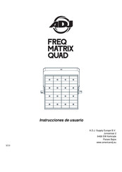 ADJ FREQ MATRIX QUAD Instrucciones De Usuario