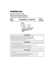 Metabo HPT N 5008AC2 Instrucciones Y Manual De Seguridad