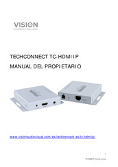 Vision TECHCONNECT TC-HDMIIP Manual Del Propietário