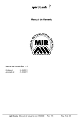 MIR spirobank Manual De Usuario