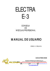 Altair Electra E-3 Manual De Usuario