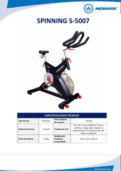 Monark SPINNING S-5007 Manual De Usuario