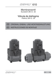 Gemü 610 Instrucciones De Montaje