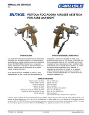 Carlisle BINKS AA4400M Manual De Servicio