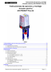 ARI-Armaturen ARI-PREMIO-Plus 2G Instrucciones De Servicio Y Montaje