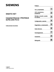 Siemens SIMATIC NET PROFIBUS IE/PB LINK PN IO Instrucciones De Servicio