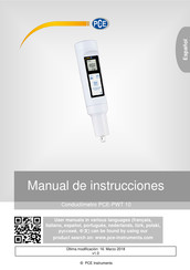 PCE Instruments PCE-PWT 10 Manual De Instrucciones