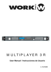 Work Pro W MULTIPLAYER 3R Instrucciones De Usuario