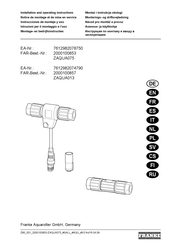 Franke ZAQUA013 Instrucciones De Montaje Y Uso