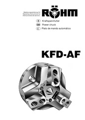 Rohm KFD-AF Serie Instrucciones De Servicio