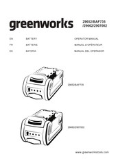 GreenWorks 29652/BAF735 Manual Del Operador