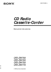 Sony CFD-ZW770 Manual De Instrucciones