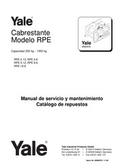 Yale RPE 10-6 Manual De Servicio Y Mantenimiento