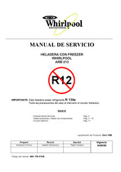 Whirlpool ARB 213 Manual De Servicio