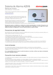 Alarmaszoom AZ018 Manual De Usuario