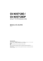 GIGA-BYTE TECHNOLOGY GV-NX57128DP Manual De Usuario