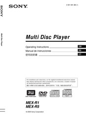 Sony MEX-R5 Manual De Instrucciones