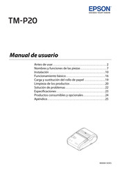 Epson TM-P20 Manual De Usuario