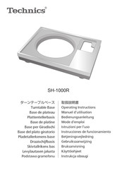 Technics SH-1000R Instrucciones De Funcionamiento