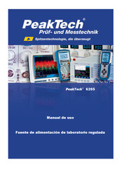 PeakTech 6205 Manual De Uso