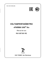 Parma VAF -A Manual De Uso