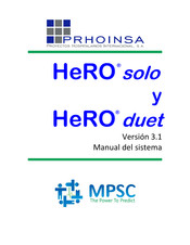 MPSC PRHOINSA HeRO duet Manual Del Sistema