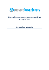 MASTER INGENIEROS 100N Manual De Usuario