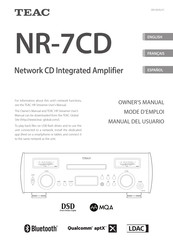 Teac NR-7CD Manual Del Usuario