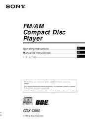 Sony BBE CDX-C880 Manual De Instrucciones