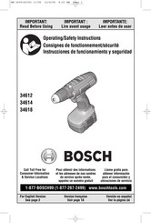 Bosch 34612 Instrucciones De Funcionamiento