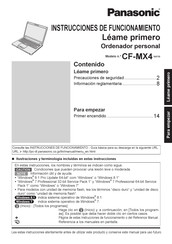 Panasonic CF-MX4 Serie Instrucciones De Funcionamiento