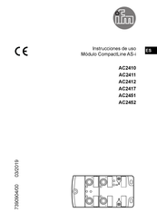 IFM CompactLine AS-i AC2452 Instrucciones De Uso