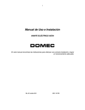 Domec AEX4 Manual De Uso E Instalación