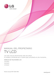 LG 47LD500 Manual Del Propietário