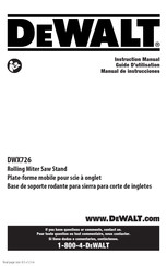 DeWalt DWX726 Manual De Instrucciones