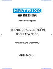 Matrix MPS-6005l-1 Manual De Usuario