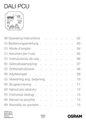 Osram DALI PCU Instrucciones De Uso