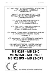 Lotus MB 9235PS Manual De Instrucciones Para El Montaje, El Mantenimiento Y El Uso