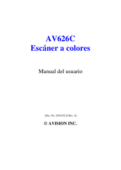 Avision AV626C Manual Del Usuario