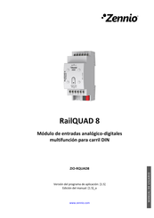 Zennio ZIO-RQUAD8 Manual De Usuario