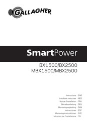 Gallagher SmartPower BX1500 Instrucciones