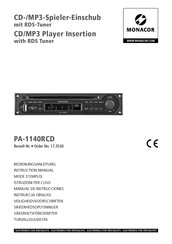 Monacor PA-1140RCD Manual De Instrucciones