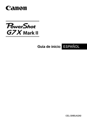 Canon PowerShot G7X Mark II Guía De Inicio